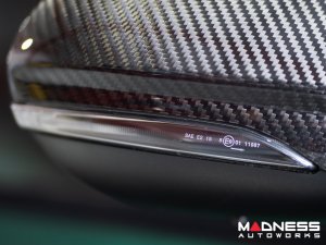 Alfa Romeo Giulia Mirror Covers - Carbon Fiber - Caps - Feroce Carbon